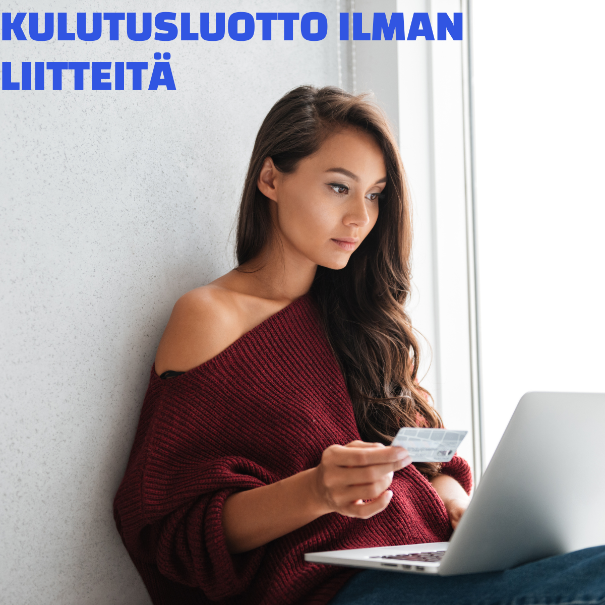 nainen hakee kulutusluottoa