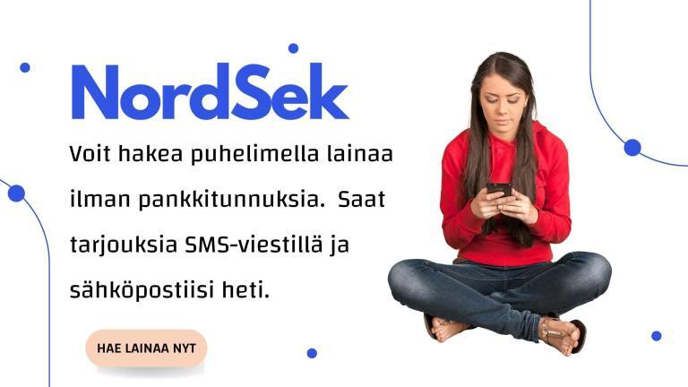 SMS laina käytössä jopa samana päivänä