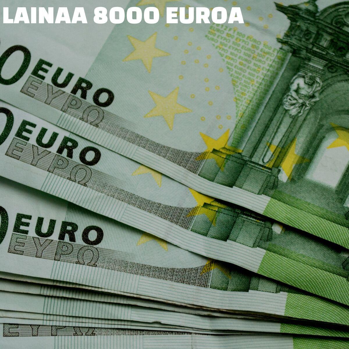 lainaa 8000 euroa